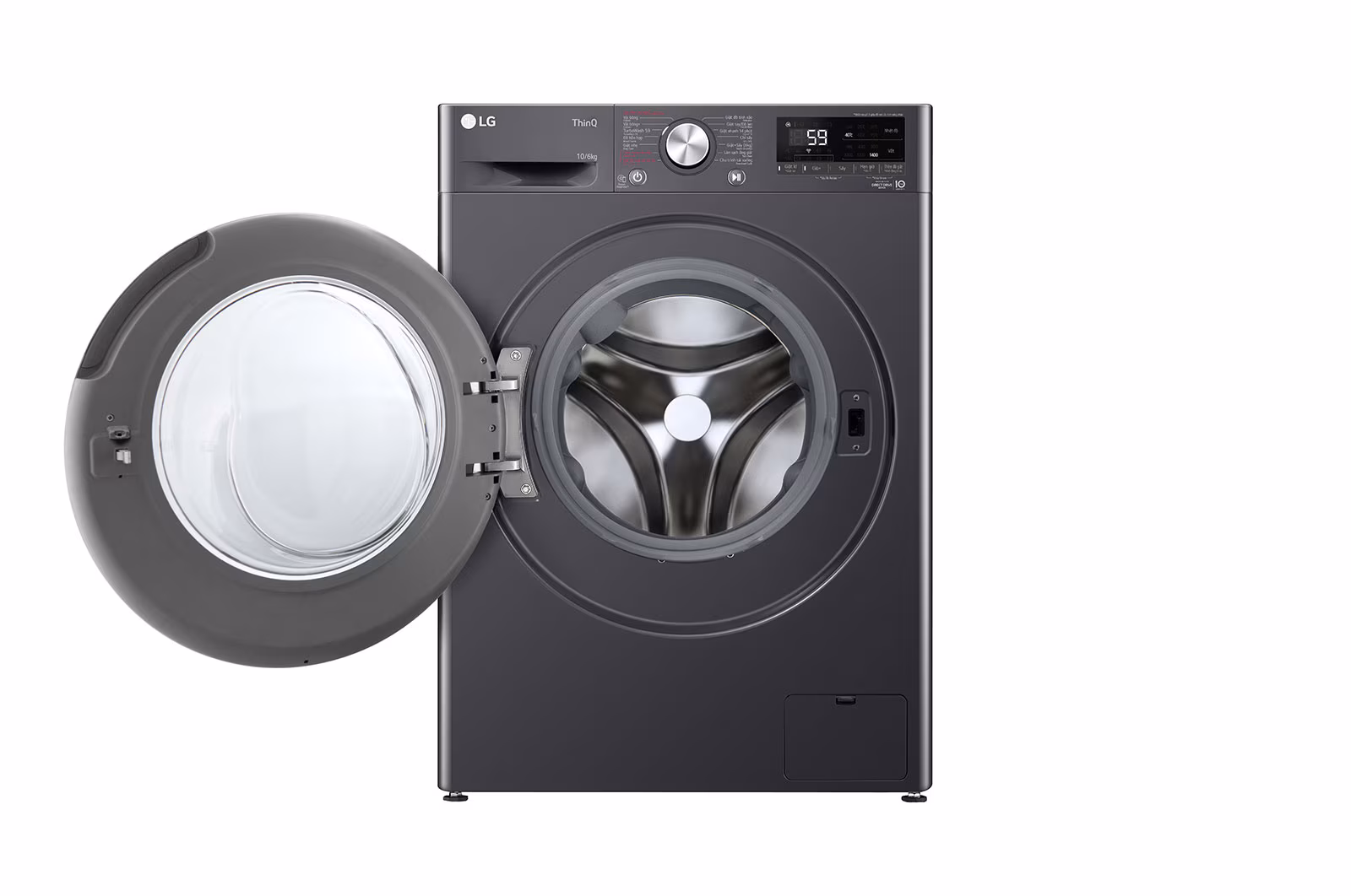 Máy giặt sấy lồng ngang LG AI DD™ Inverter 10kg màu đen FV1410D4M1 - Hình ảnh 3