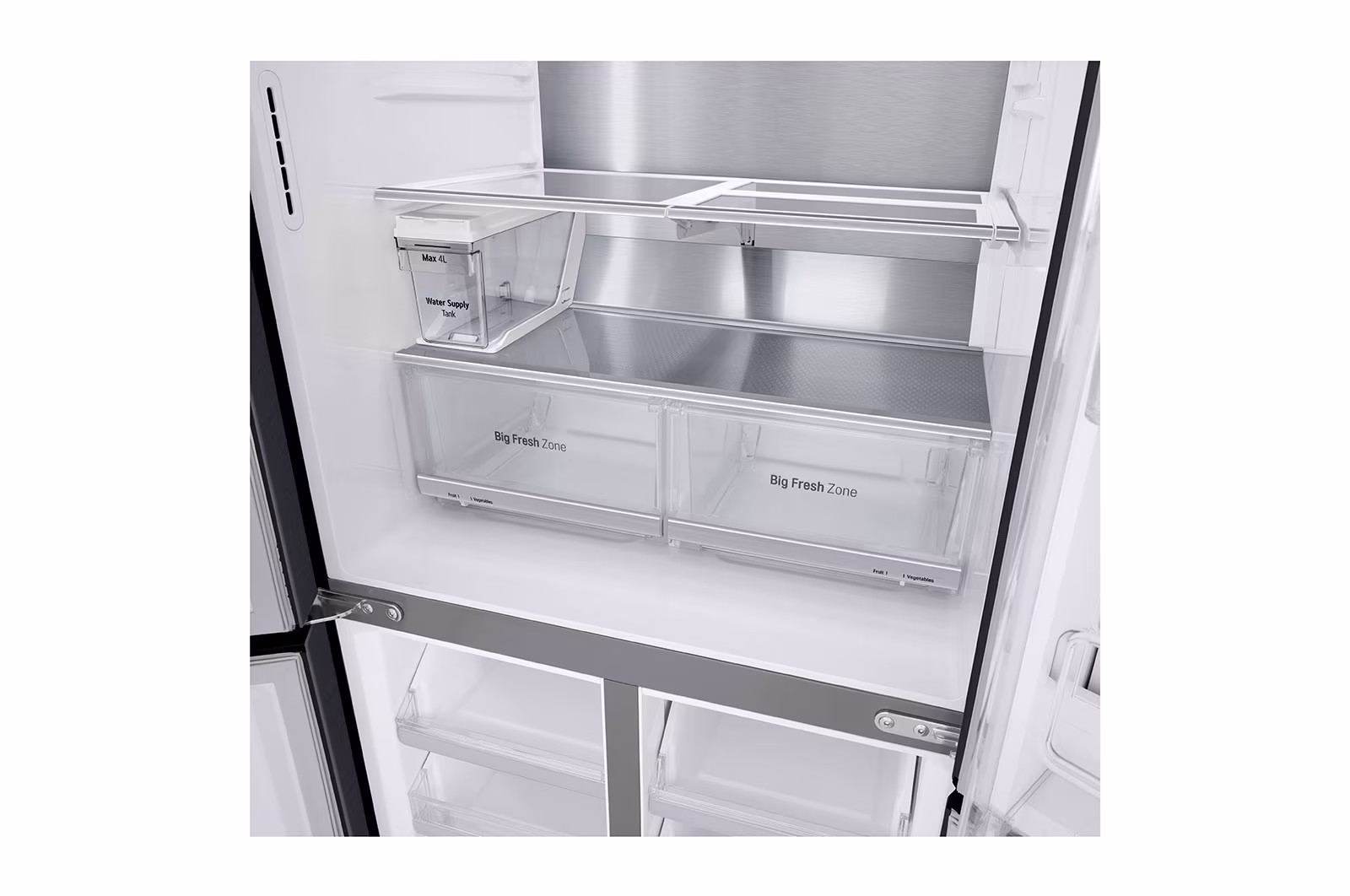 Tủ lạnh LG French Door với Instaview Door-in-door và ngăn lấy nước ngoài UVnano 496L màu đen lì GR-X22MBI - Hình ảnh 10