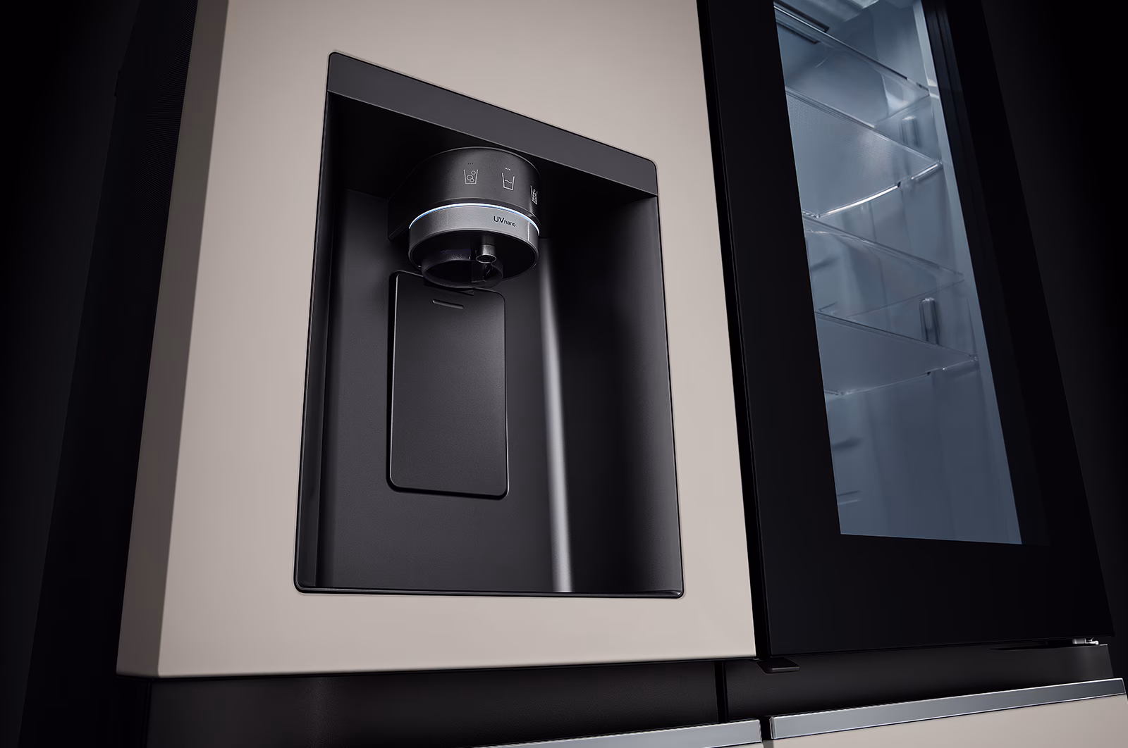 Tủ lạnh LG Instaview Door-in-door và ngăn lấy nước ngoài UV nano 635L màu be GR-X257BG - Hình ảnh 10