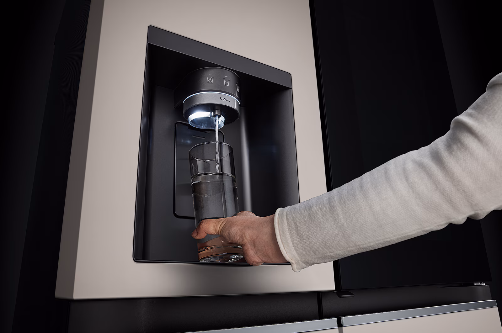 Tủ lạnh LG Instaview Door-in-door và ngăn lấy nước ngoài UV nano 635L màu be GR-X257BG - Hình ảnh 11