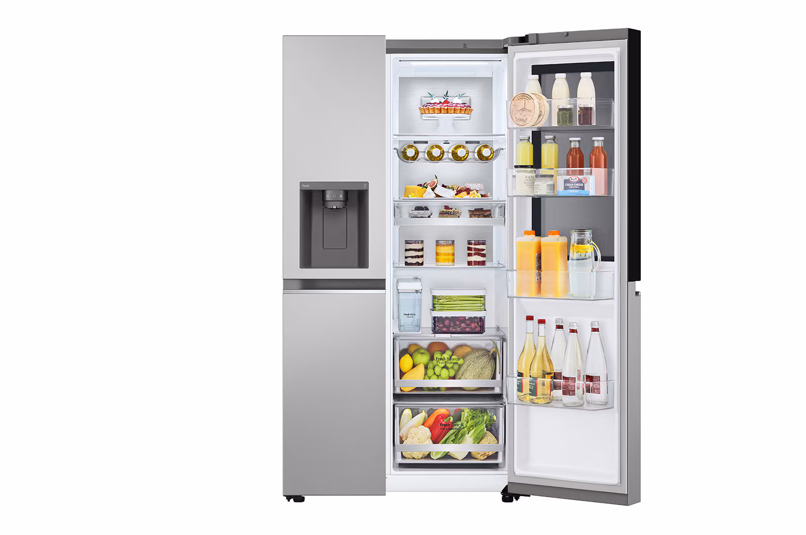 Tủ lạnh LG Instaview lấy nước ngoài UVnano 635L màu bạc GR-G257SV - Hình ảnh 12