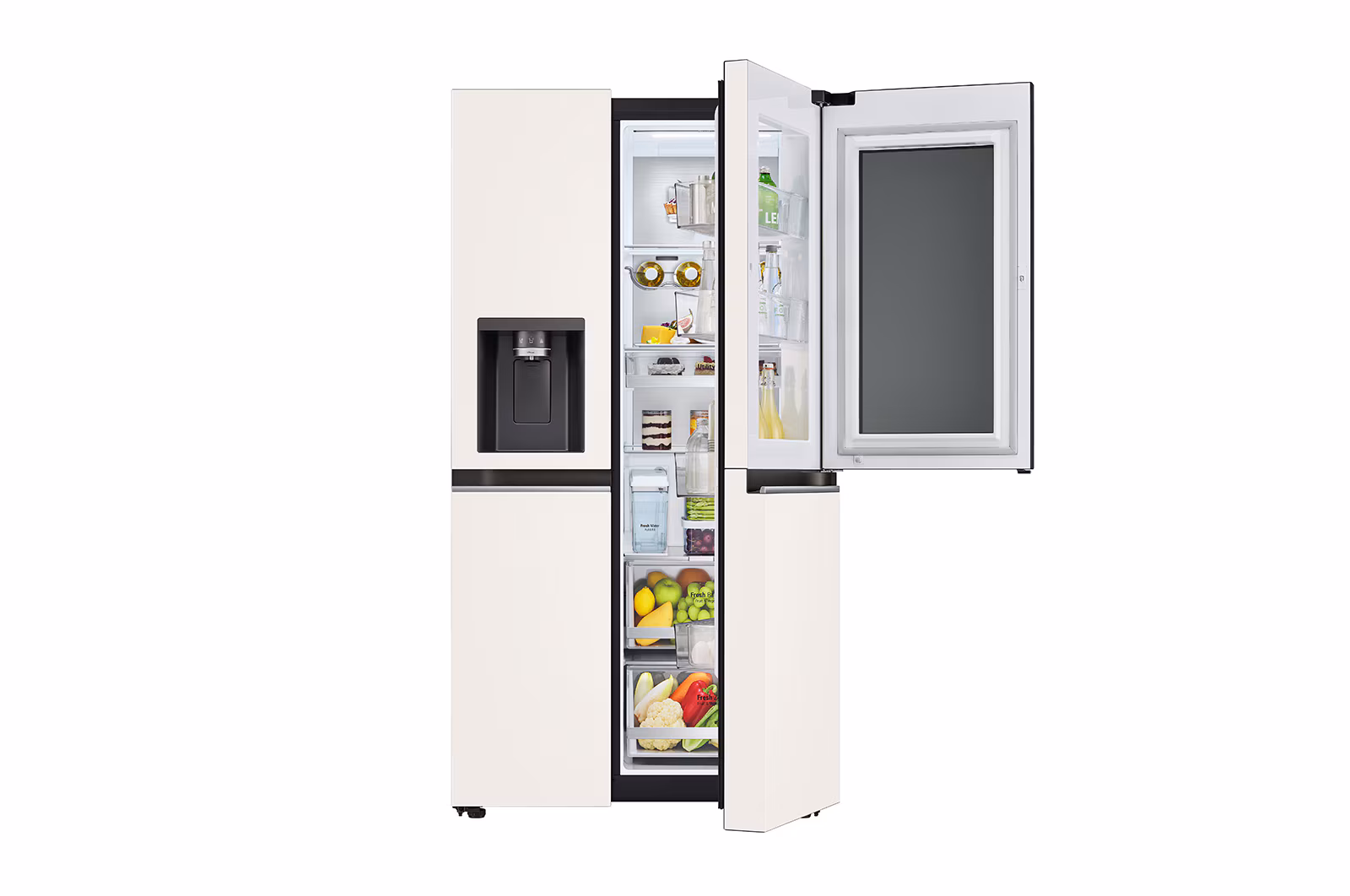 Tủ lạnh LG Instaview Door-in-door và ngăn lấy nước ngoài UV nano 635L màu be GR-X257BG - Hình ảnh 6