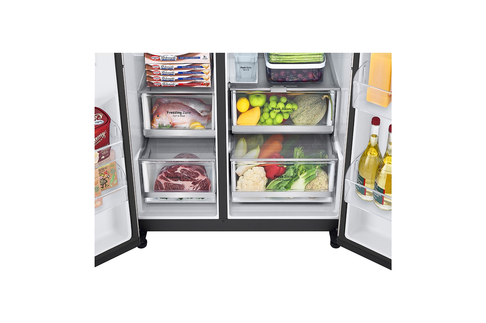 Tủ lạnh LG Instaview Door-in-door và ngăn lấy nước ngoài UV nano 635L màu be GR-X257BG - Hình ảnh 7