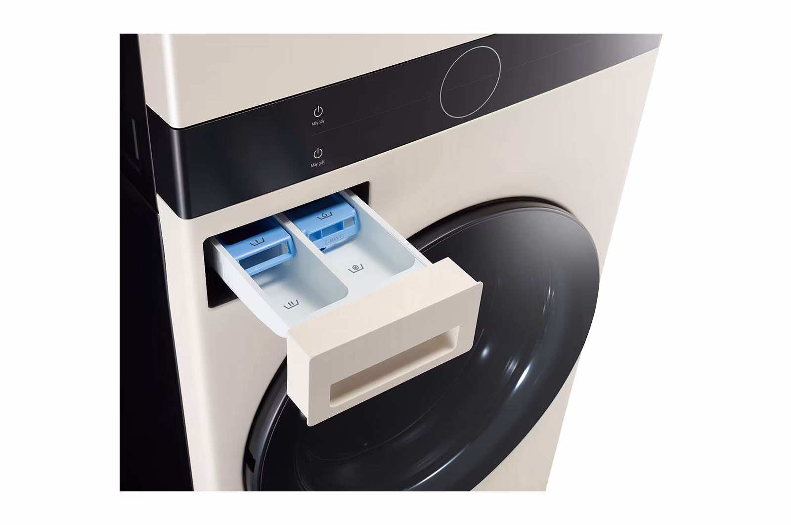 Tháp giặt sấy LG WashTower™ Giặt 14kg/ Sấy 10kg Màu be|WT1410NHE - Hình ảnh 9