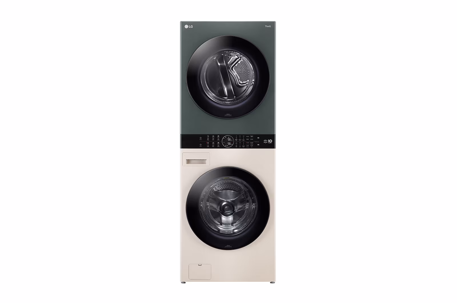 Tháp giặt sấy LG WashTower™ Giặt 21kg/ Sấy 16kg Màu xanh/be|WT2116SHEG - Hình ảnh 2