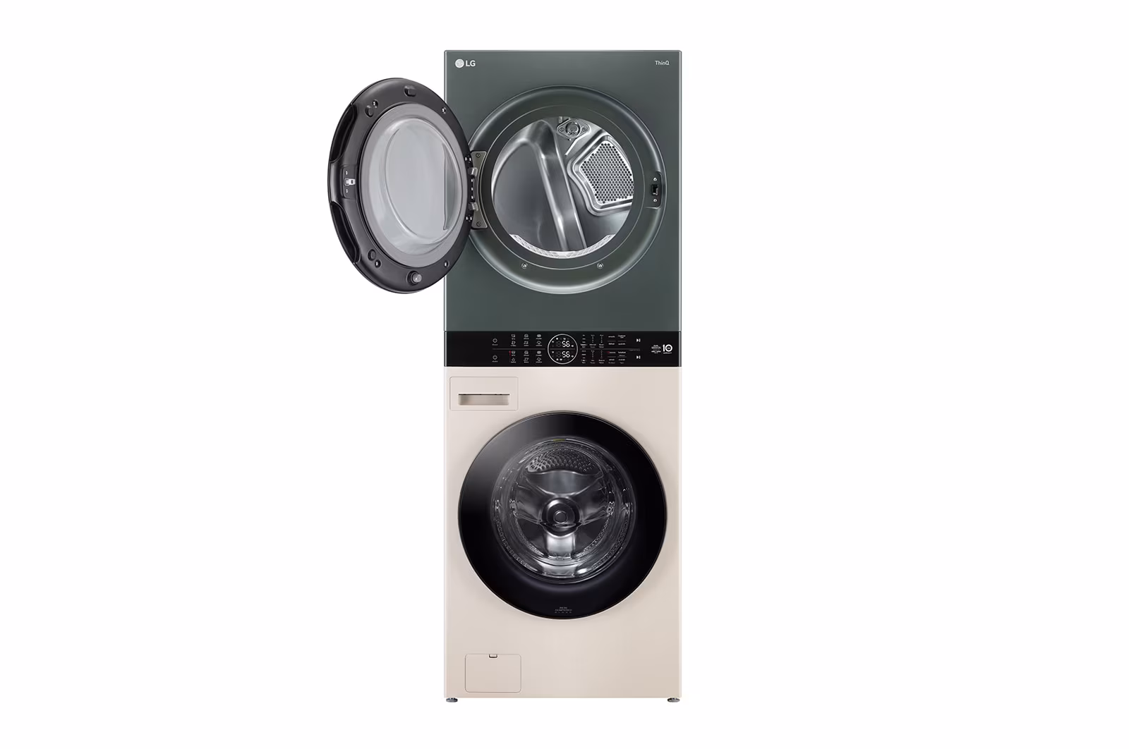 Tháp giặt sấy LG WashTower™ Giặt 21kg/ Sấy 16kg Màu xanh/be|WT2116SHEG - Hình ảnh 3