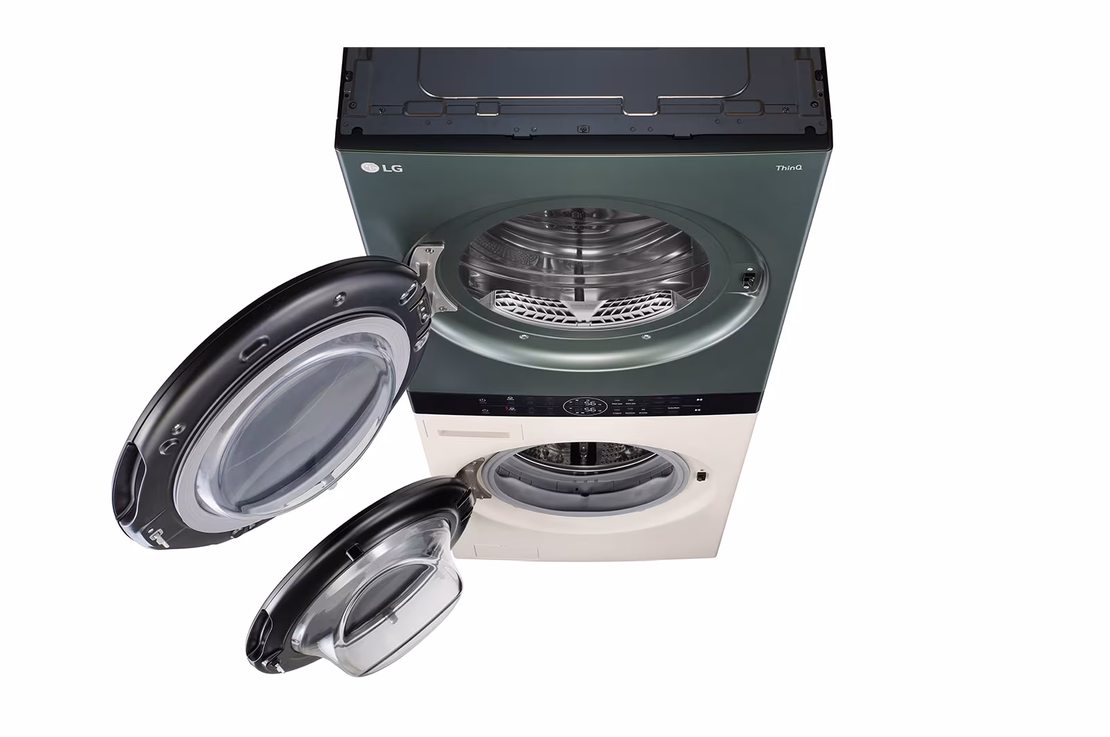 Tháp giặt sấy LG WashTower™ Giặt 21kg/ Sấy 16kg Màu xanh/be|WT2116SHEG - Hình ảnh 15