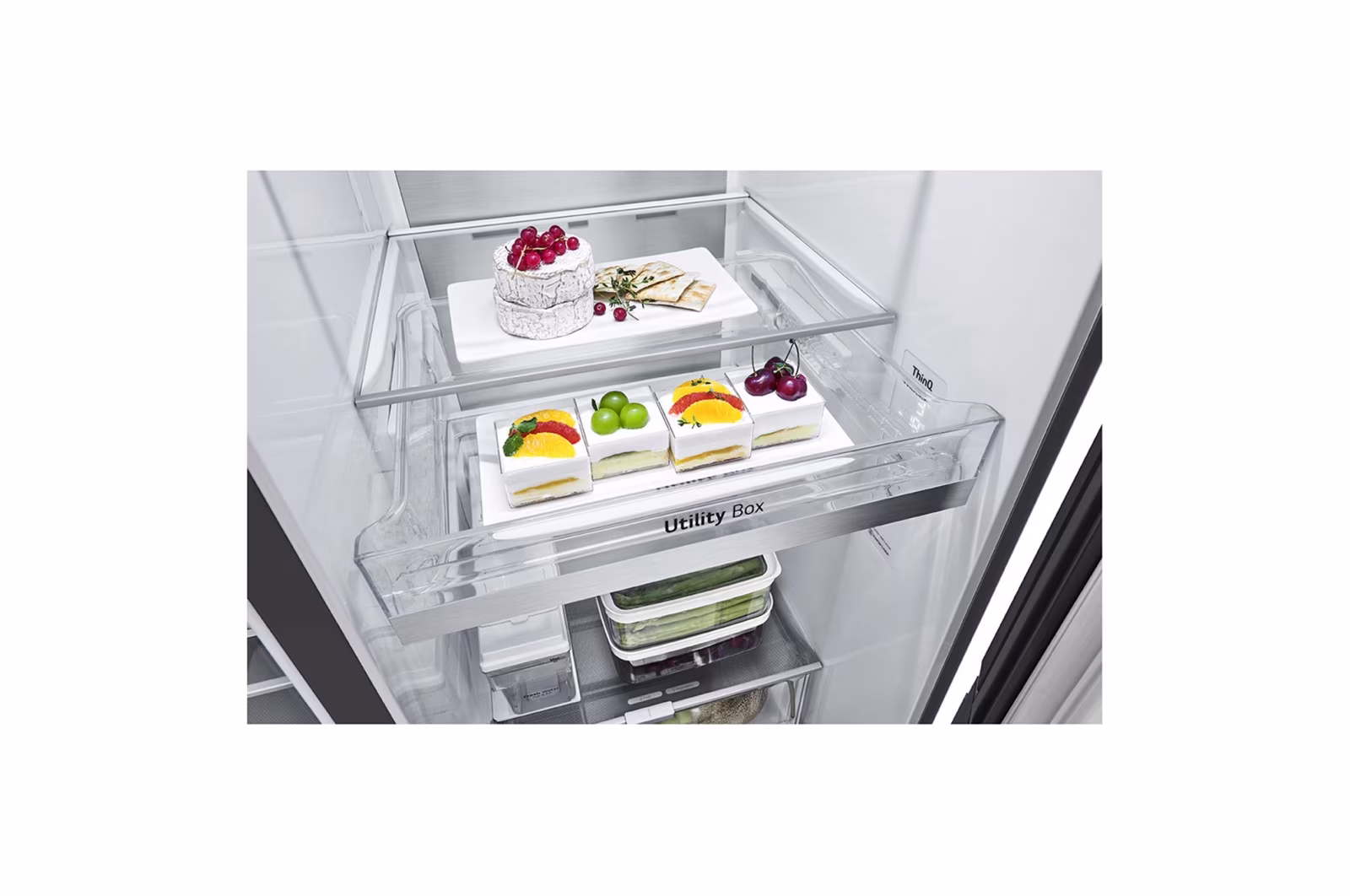 Tủ lạnh LG Instaview lấy nước ngoài UVnano 635L màu đen GR-X257MC - Hình ảnh 8