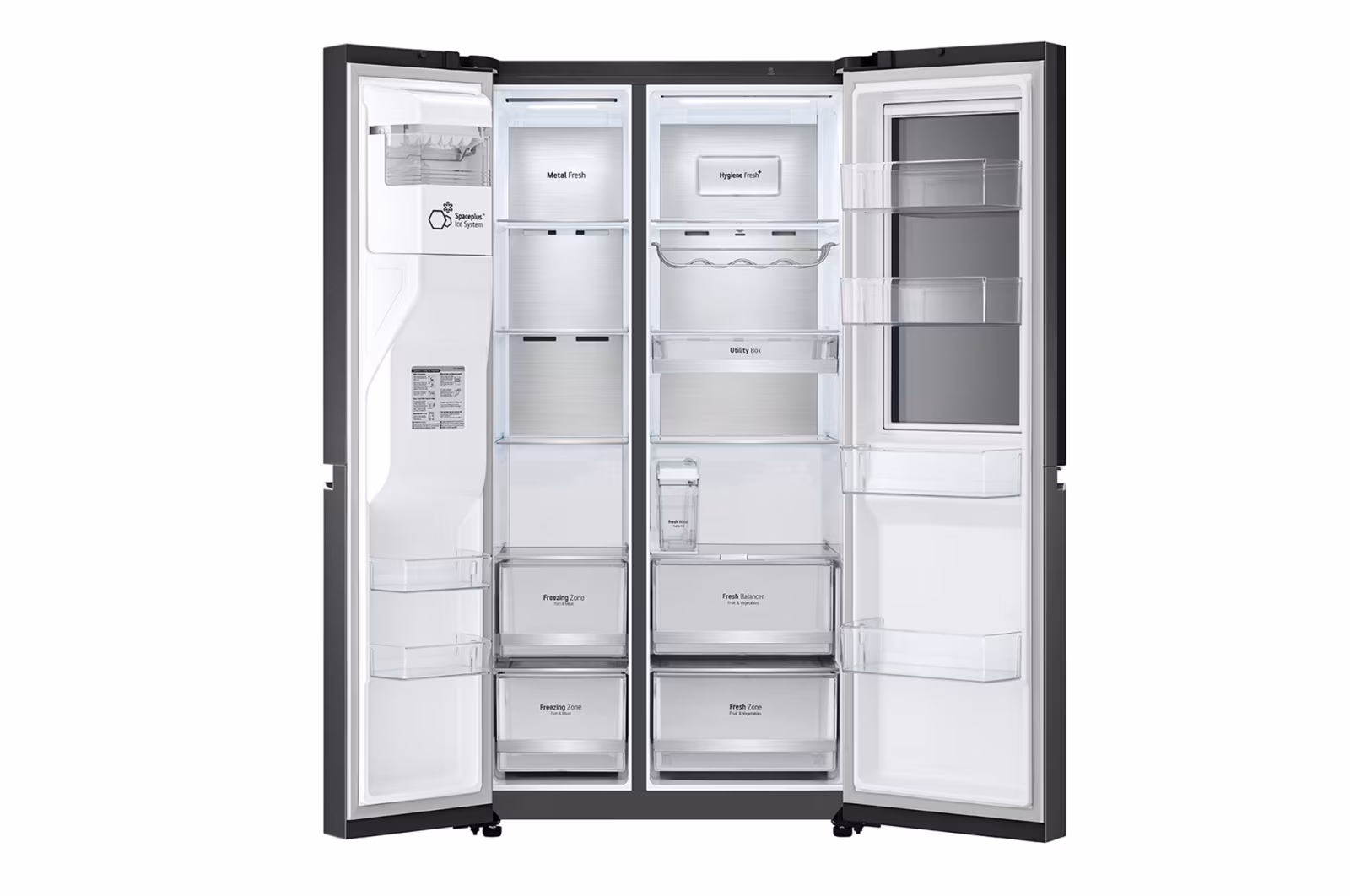 Tủ lạnh LG Instaview lấy nước ngoài UVnano 635L màu đen GR-X257MC - Hình ảnh 10