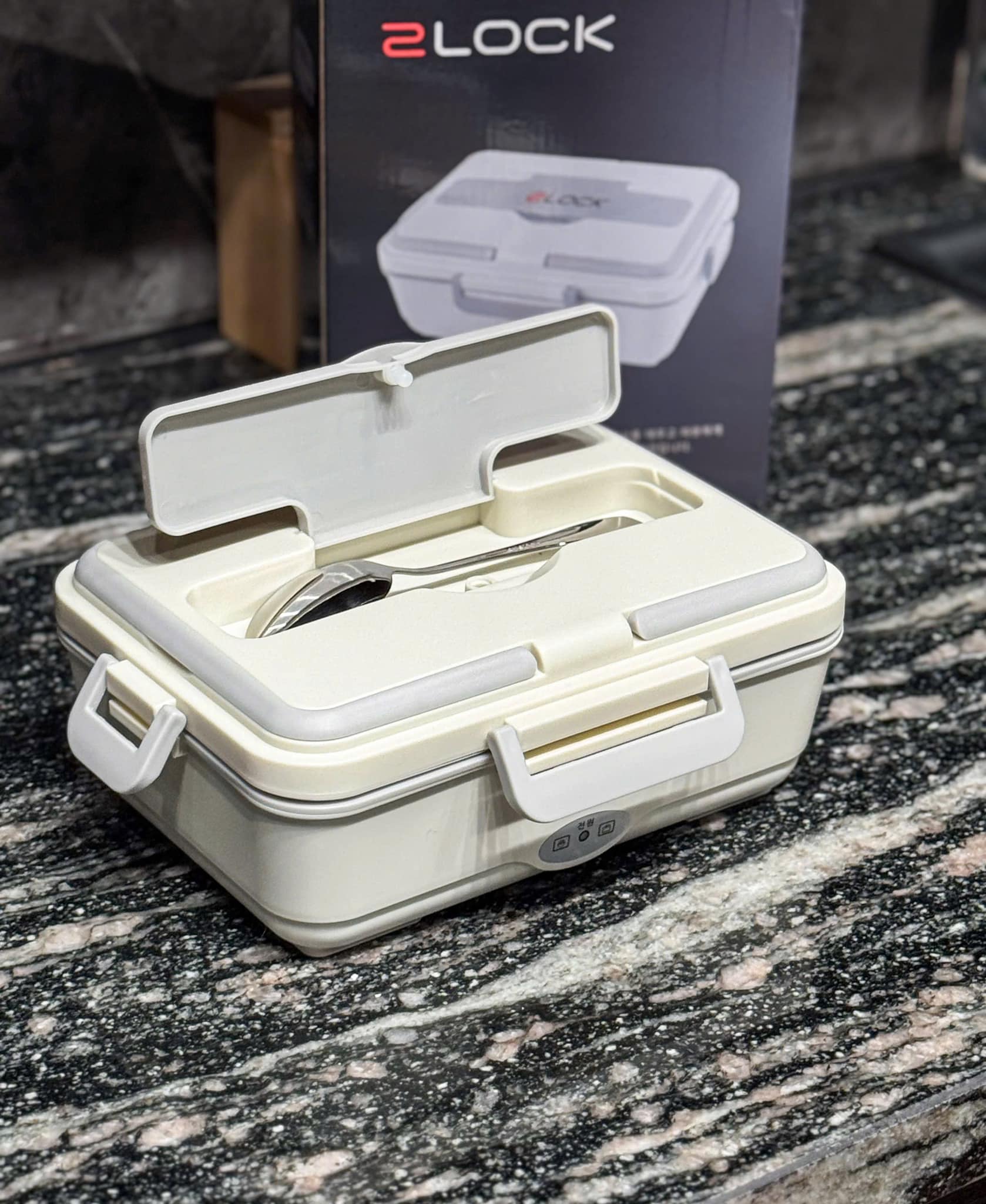 Hộp Cơm Cắm Điện Hàn Quốc 2LOCK 1500ml - Hình ảnh 5