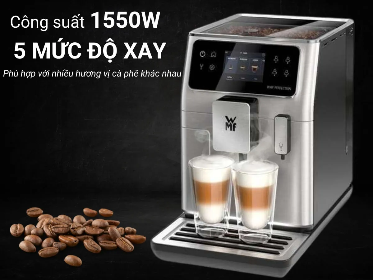 Máy pha cà phê WMF Perfection 680 Silver EU CP814D10 - Hình ảnh 6